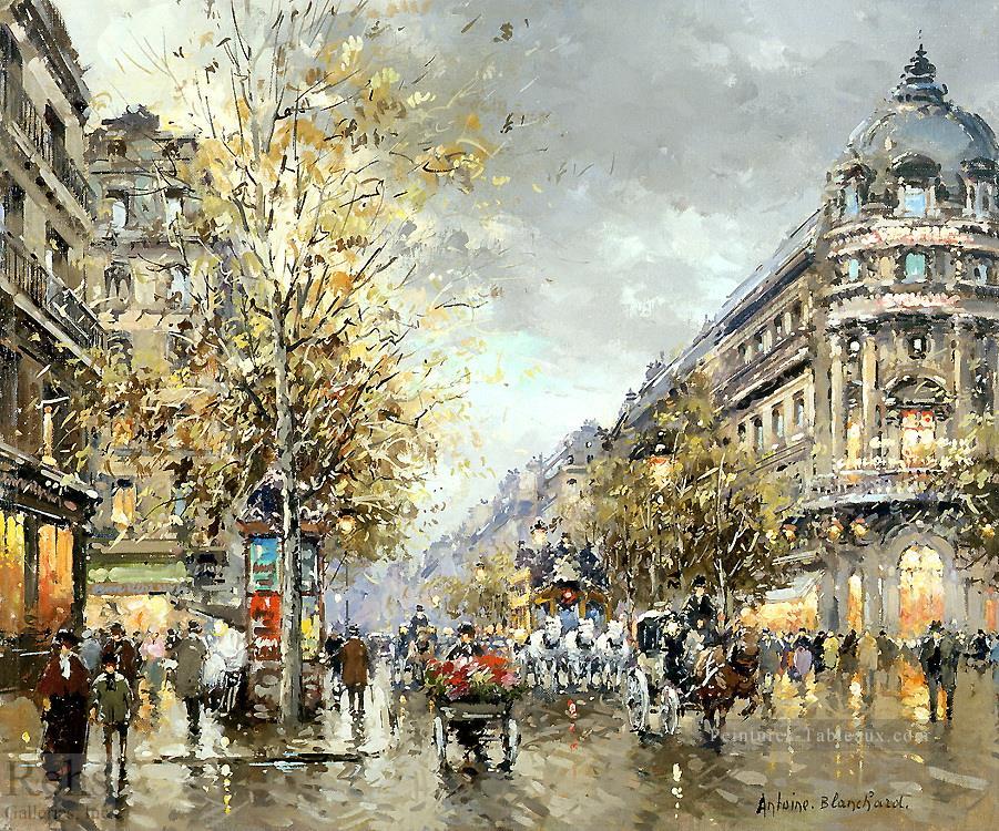 AB grands boulevards Parisien Peintures à l'huile